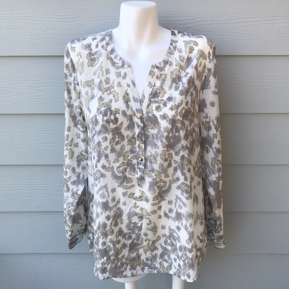 Banana Republic Long Sleeve Chiffon Blouse